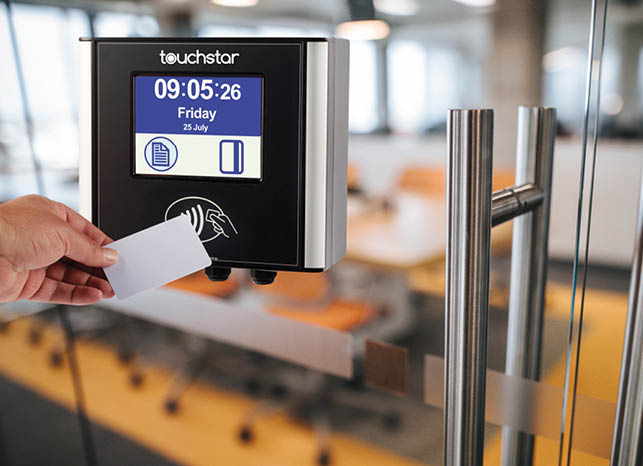 TouchStar proximity card reader for time and attendance